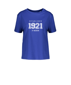 Merch Muser T-Shirt Women Worker Blue | #established