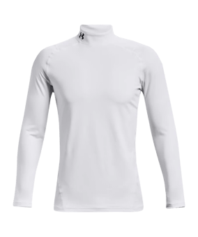 Under Armour Baselayer CG Fitted Mock Longsleeve T-Shirt Weiß F100 - weiss