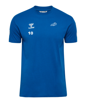 Hummel Go 2.0 Chevron T-Shirt Blau F7045