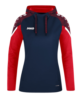 JAKO Performance Hoody Damen Blau Rot F909