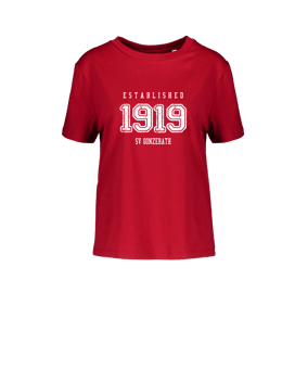Merch Muser T-Shirt Women Red | #established