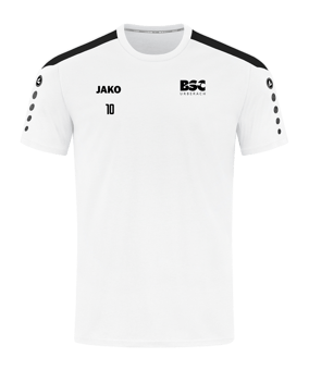 JAKO Power T-Shirt Kids Weiss Schwarz F000