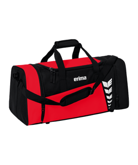 Erima Six Wings Sporttasche Gr. M Rot Schwarz - rot