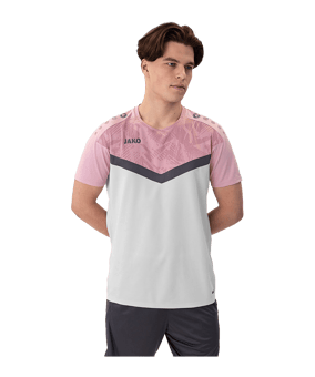 JAKO Iconic T-Shirt Grau Pink F851 - grau