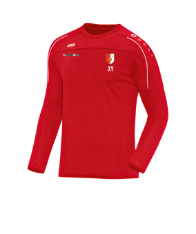 JAKO Classico Sweatshirt Rot Weiss F01