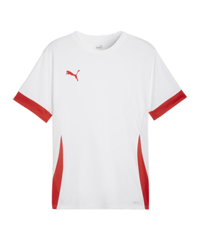 PUMA teamGOAL Matchday Trikot Weiss Rot F11 - weiss