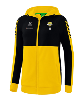 Erima Six Wings Kapuzenjacke Damen Gelb