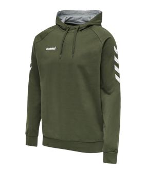 Hummel Go Cotton Hoody Kapuzenpullover F6084 - gruen