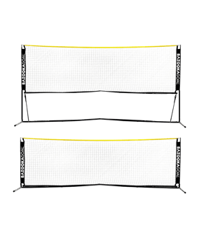 BazookaGoal Fussball-Tennisnetz | 120x15cm | Schwarz Trainingzubehör Schwarz - schwarz