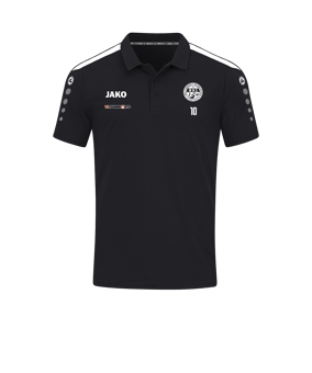 JAKO Power Poloshirt Schwarz Weiss F800