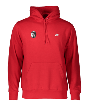 Nike SC Freiburg Club Hoody Rot F657 - rot