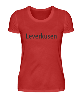 Damen T-Shirt "Leverkusen" Rot - rot