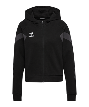 Hummel TRAVEL Kapuzenjacke Damen Schwarz F2001 - schwarz