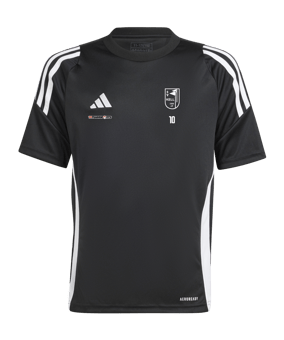 adidas Tiro 24 Trikot Kids Schwarz Weiss