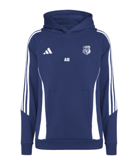 adidas Tiro 24 Hoody Kids Blau Weiss