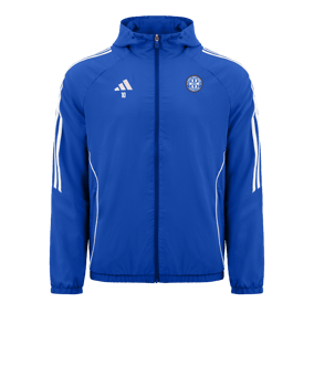Veste coupe-vent adidas Tiro 24 bleue blanche 