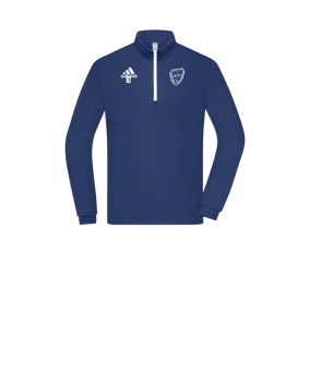 Sweat-shirt à col zippé mi-hauteur adidas Entrada 22 enfants bleu