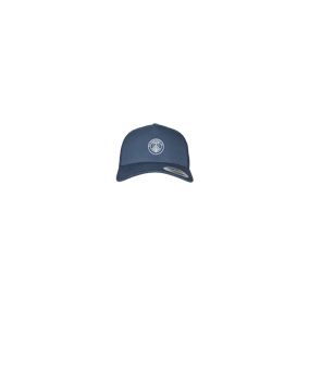 Merch 5 Panel Retro Trucker Cap Navy