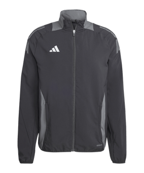 adidas Tiro 24 Competition Präsentationsjacke Schwarz Grau - schwarz