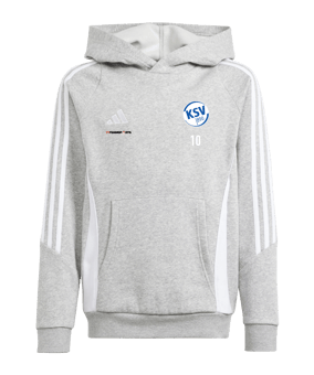 adidas Tiro 24 Hoody Kids Grau Weiss