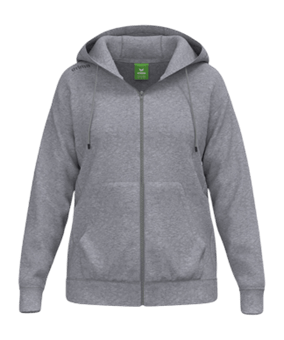 Erima TS Kapuzenjacke Damen Grau - grau