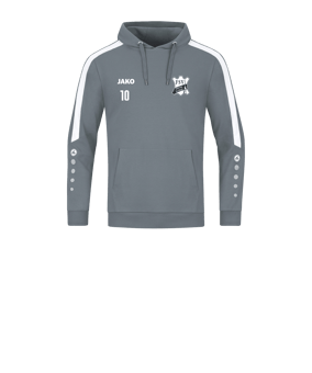 JAKO Power Hoody Kids Grau Weiss F840