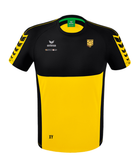 Erima Six Wings T-Shirt Kids Gelb Schwarz