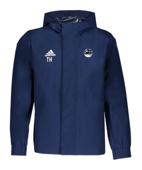 adidas Entrada 22 Allwetterjacke Kids Blau
