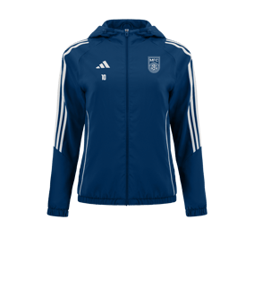 Veste coupe-vent adidas Tiro 24 femmes bleue blanche