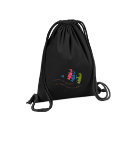 Merch Organic Premium Cotton Gymsack Black