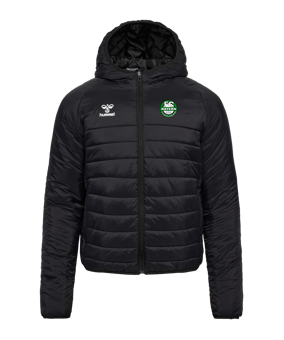 Hummel hmlGO Quilted Kapuzenjacke Schwarz F2001