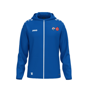 JAKO One Kapuzenjacke Blau F400