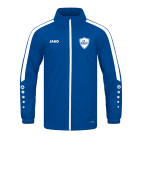 JAKO Power Allwetterjacke Blau Weiss F400