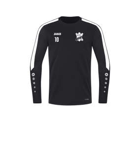 JAKO Power Sweatshirt Kids Schwarz Weiss F800
