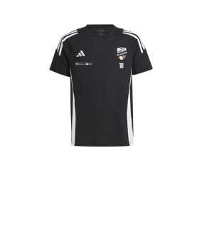 adidas Tiro 24 Baumwollshirt Kids Schwarz Weiss