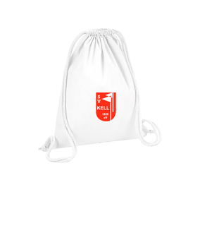 Merch Organic Premium Cotton Gymsack White | #logo (farbig)