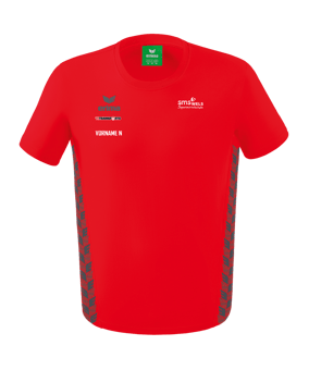 Erima Team Essential T-Shirt Kids Rot Grau