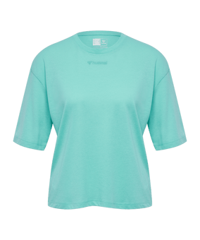 Hummel Mt Vanja Boxy Short T-Shirt Damen Blau F7469 - blau