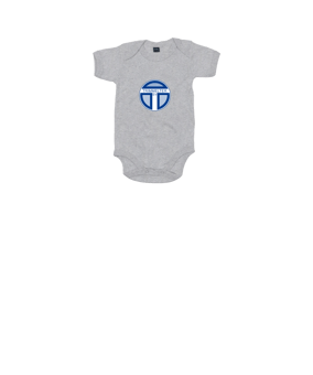 Merch Baby Body Heather Grey Melange | #logo4c