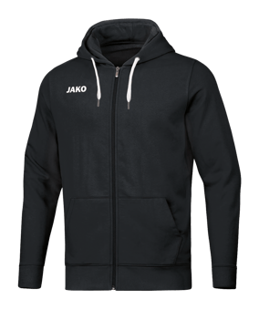 JAKO Base Kapuzenjacke Kids Schwarz F08 - schwarz