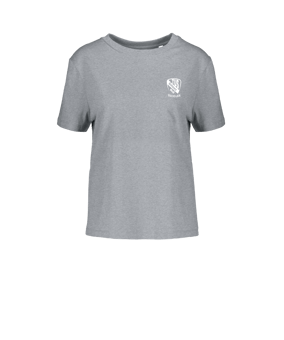 Merch Muser T-Shirt Women Heather Grey | #justlogo1c