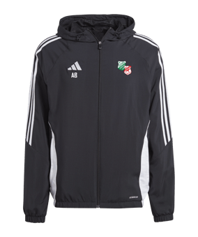 adidas Tiro 24 Windbreaker Schwarz Weiss