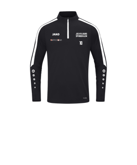 JAKO Power Sweatshirt Kids Schwarz Weiss F800