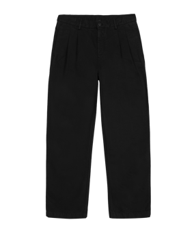 Stan Ray Pleated Chino Hose Schwarz FBT - schwarz