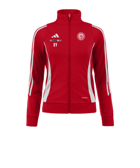 adidas Tiro 24 Trainingsjacke Damen Rot Weiss