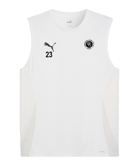 PUMA teamGOAL Tanktop Weiss Schwarz F04
