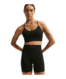 Nike Seamless High Rise 5" Short Damen Schwarz F010 - schwarz