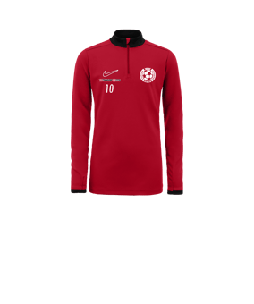 Nike Academy 25 Drill Top Sweatshirt Kids Rot F657