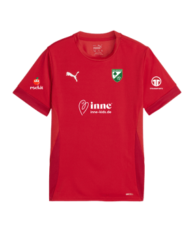 PUMA teamGOAL Matchday Trikot Kids Rot Weiss F01
