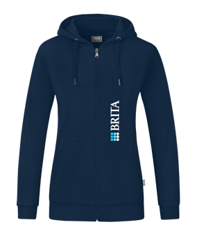 JAKO Organic Kapuzenjacke Damen Blau F900